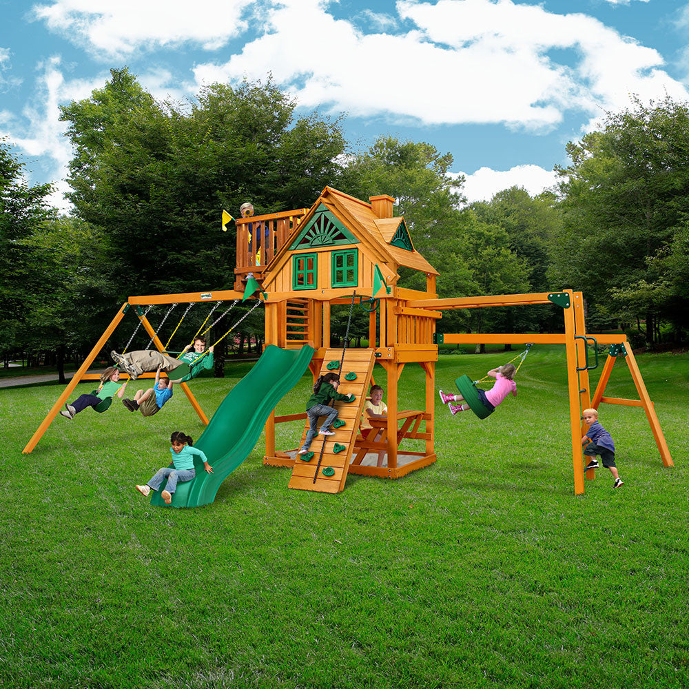 Homestead w/ Sky Loft Swing Set